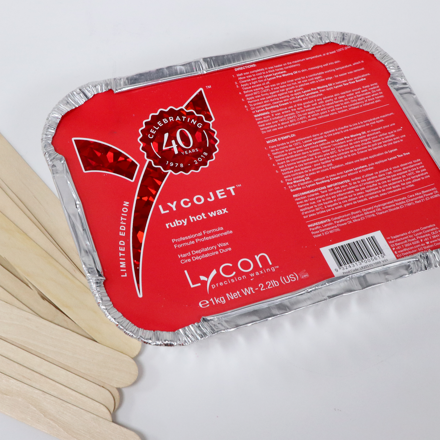 Cera Lycon Elástica LYCOJET Ruby 1kg